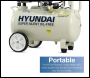 Hyundai 750W / 1HP 24L Oil Free Low Noise Portable Air Compressor 5.2CFM 118psi Direct Drive - Code HY7524X