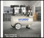 Hyundai 750W / 1HP 24L Oil Free Low Noise Portable Air Compressor 5.2CFM 118psi Direct Drive - Code HY7524X