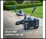 Hyundai 2x20V Brushless 2-in-1 Brush Cutter & String Trimmer, Straight Split Shaft, 3-Speed - HY40CGB26