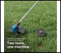 Hyundai 2x20V Brushless 2-in-1 Brush Cutter & String Trimmer, Straight Split Shaft, 3-Speed - HY40CGB26