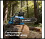 Hyundai 14 inch  / 350mm 40V, (2x20V), 4Ah Brushless Cordless Chainsaw, Auto-Oiling, Anti-Kickback - HY40CCS350