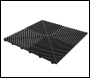 TUV Single Vented Floor Tile – Black Colour – 400x400x18mm – Box of 34 pcs