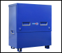 TradeSafe TS 4 x 4 x 2 Tool Vault Site Box with Hydraulic Arms - Blue