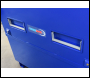 TradeSafe TS 4 x 4 x 2 Tool Vault Site Box with Hydraulic Arms - Blue
