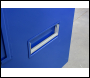 TradeSafe TS 4 x 4 x 2 Tool Vault Site Box with Hydraulic Arms - Blue