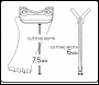 Arbortech BL170HJ Head Joint TCT Blades 170MM to suit AS170/AS175(per pair)