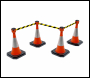 Skipper Retractable Barrier Orange - Tape Holder - with 9m Tape Skipper - Skipper Barrier (use with most cones) - Code Skipper01