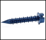 6.3 x 32mm Masonry Screws with Slotted Hex Washer Head - Box of 100