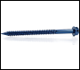 6.3 x 70mm Masonry Screws with Slotted Hex Washer Head - Box of 100