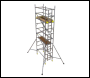 BoSS Single Width Aluminium Access Tower - 2.5m Length - 6.2m Working Height - 338522