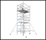 BoSS Double Width Aluminium Access Tower - 1.8m Length - 6.2m Working Height - 305523