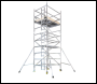 BoSS Ladderspan Double Width Aluminium Access Tower - 1.8m Length - 6.7m Working Height - 306523