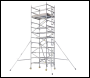 BoSS Ladderspan Double Width Aluminium Access Tower - 1.8m Length - 7.7m Working Height - 308523