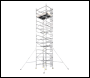 BoSS Ladderspan Double Width Aluminium Access Tower - 1.8m Length - 9.7m Working Height