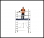 Zarges Reachmaster Mobile Scaffold Tower - 5.7 Metre Working Height - 3.7 Metre Platform Height - Stabilisers Included - Code: 5600105