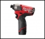 Milwaukee M12 FUEL Compact ¼″ Hex Impact Driver - M12CID-202C