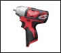 Milwaukee M12 Sub Compact ¼″ Impact Wrench - M12BIW14-0