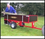 SCH Two wheel timber 15CWT Tipping Trailer