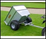 SCH Large Capacity Galvanised Tipping Dump Trailer - Flotation Wheels