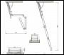 Lyte Easiloft Timber 4 Section Loft Ladder - Code LELW4
