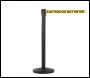 QueueMaster 550 Free Standing Retractable Belt Barrier - 3.4m - Black Post - QM550BK