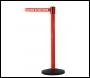 SafetyMaster Free Standing Retractable Belt Barrier - 3.4m - Red Post - SM450R