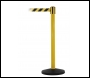 SafetyMaster Free Standing Retractable Belt Barrier - 3.4m - Yellow Post - SM450Y