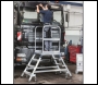 Zarges Z600 Double Sided Mobile Work Platform With Aluminium Treads and Platform - Code: z600doublesided