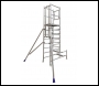 Lewis Trade Heavy Duty Aluminium Podium Steps 2 Metre Platform Height inc Stabilisers - Adjustable Heights