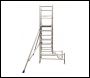 Lewis Trade Heavy Duty Aluminium Podium Steps 2 Metre Platform Height inc Stabilisers - Adjustable Heights