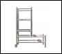 Lewis Trade Heavy Duty Aluminium Podium Steps 1 Metre Platform Height - Adjustable Heights