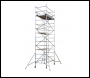 LEWIS Industrial Scaffold Tower Double Width 1.8m Long - 7.2m Platform Height