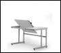 Vistaplan Vector Reversible Desk Grey - A1 or A2