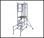 Lewis Trade Heavy Duty Aluminium Podium Steps 1 Metre Platform Height with Detachable Ladder