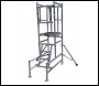 Lewis Trade Heavy Duty Aluminium Podium Steps 1.25 Metre Platform Height with Detachable Ladder