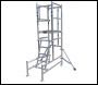 Lewis Trade Heavy Duty Aluminium Podium Steps 1.5 Metre Platform Height with Detachable Ladder