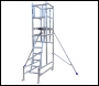 Lewis Trade Heavy Duty Aluminium Podium Steps 2 Metre Platform Height inc Stabilisers with Detachable Ladder
