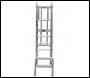 Lewis Trade Heavy Duty Aluminium Podium Steps 1.75 Metre Platform Height inc Stabilisers - Adjustable Heights