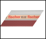 Fischer 534779 1st Fix Nail Pack 3.1 x 63mm Ring Nails SS04 Stainless Steel A2 (1100 nails, 1 fuel)