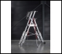 Popup RolGuard Telescopic Work Platform 1 x 4 rung with 3 rung Extension inc stabilisers - 502134