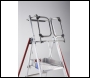 Popup RolGuard Telescopic Work Platform 1 x 4 rung with 3 rung Extension inc stabilisers - 502134