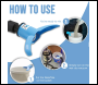 Maxvac Waletale Waletale Mixing Bucket Dust Extraction Attachment - 6mm slot