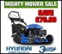 Hyundai HYM510SPER Self Propelled Electric Push Button Start 173cc 4 in 1 Petrol Roller Lawn Mower