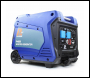 P1 Power P4000i 3800W / 3.8kW Portable Petrol Inverter Generator, Push-button Start, Built-in Wheel Kit, DC & USB Outputs