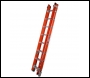 Werner Fibreglass Double Extension Utility Ladder c/w Rope Lash + Slip Resistant Feet