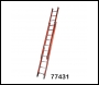 Werner Fibreglass Double Extension Utility Ladder c/w Rope Lash + Slip Resistant Feet