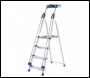 Werner Abru Blue Seal Aluminium Workstation Stepladders c/w Twin Safety Handrails + Worktray