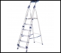 Werner Abru Blue Seal Aluminium Workstation Stepladders c/w Twin Safety Handrails + Worktray