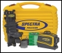 Spectra LT58G 3-Plane Superbright Green Beam Laser Level C/W Accessory Kit