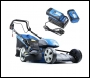 Hyundai HYM120LI510 120V Lithium Ion Cordless Battery Powered Self Propelled 3 in 1 Lawn Mower inc 2 x 60v Batteries & Charger - 3 year warranty